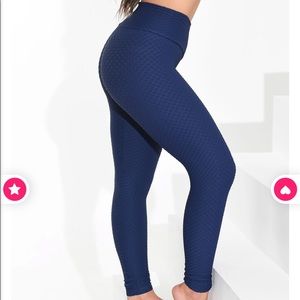 Navy Blue Croco Booty by brabants leggings